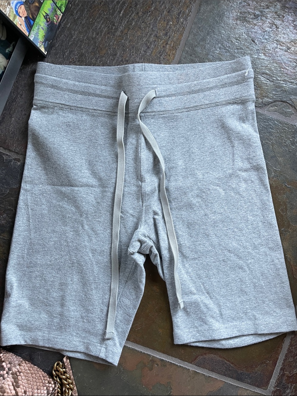 FP Movement by Free People Heather Gray Bike Shorts with Drawcord Waist